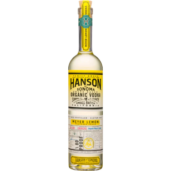 Hanson of Sonoma Meyer Lemon Organic Vodka Sonoma County