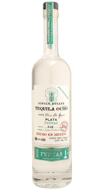 Tequila Ocho Plata Single Estate Puntas Over Proof 101