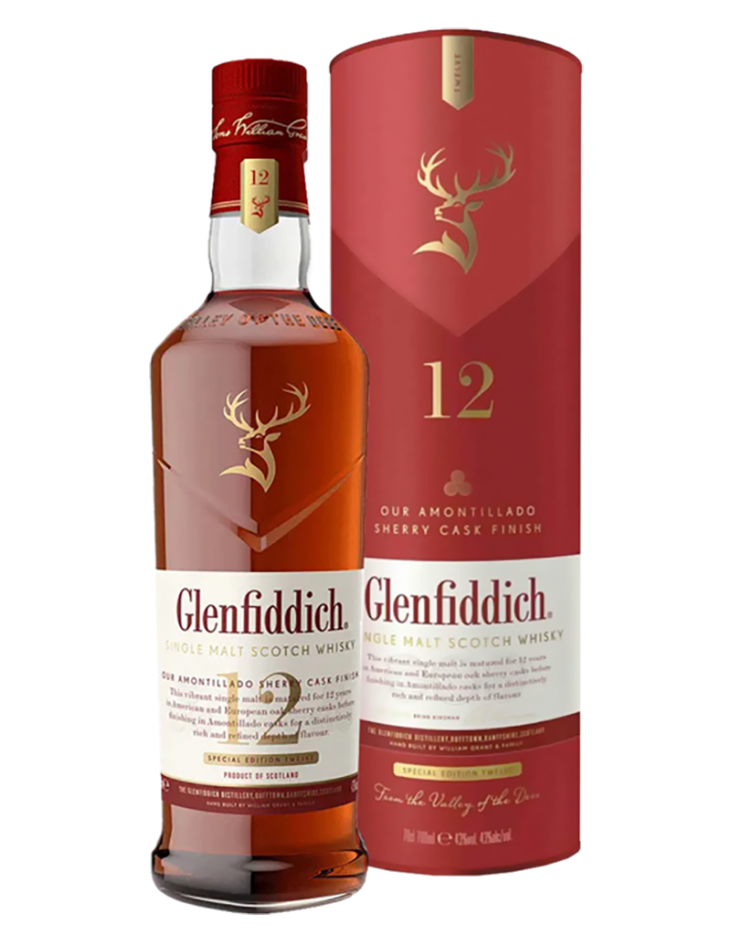 Glenfiddich Amontillado Sherry Cask Finish 12 Year Old Single Malt Scotch Whisky
