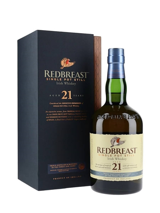 Redbreast 21 Year Old Irish Single Pot Still Whiskey