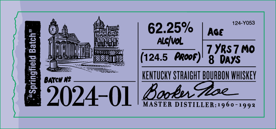 Booker's Batch 2024-01 'Springfield Batch' Kentucky Straight Bourbon Whiskey