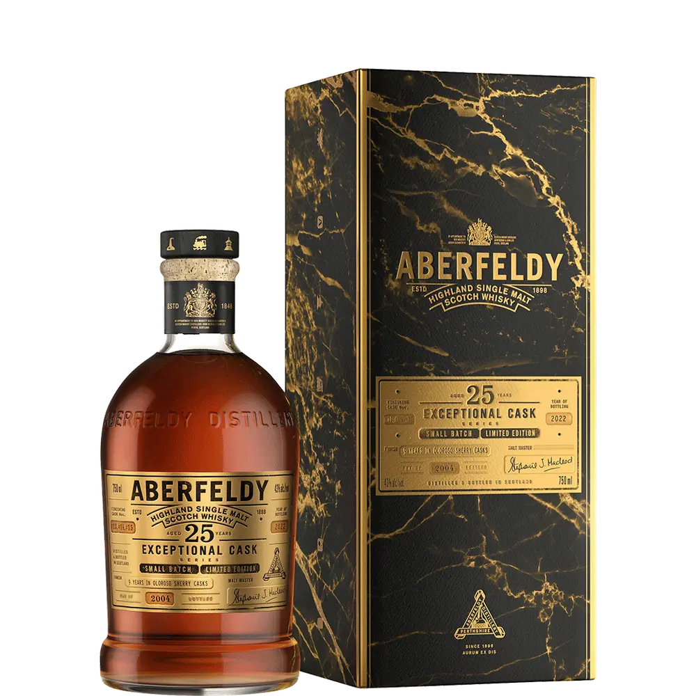 Aberfeldy Exceptional Cask Series 25 Year Old Single Malt Scotch Whisky