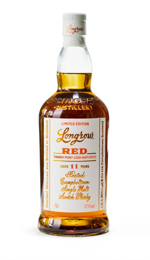 Longrow 'Red' Limited Edition Tawny Port Cask Matured Peated 11 Year Old Single Malt Scotch Whisky Campbeltown
