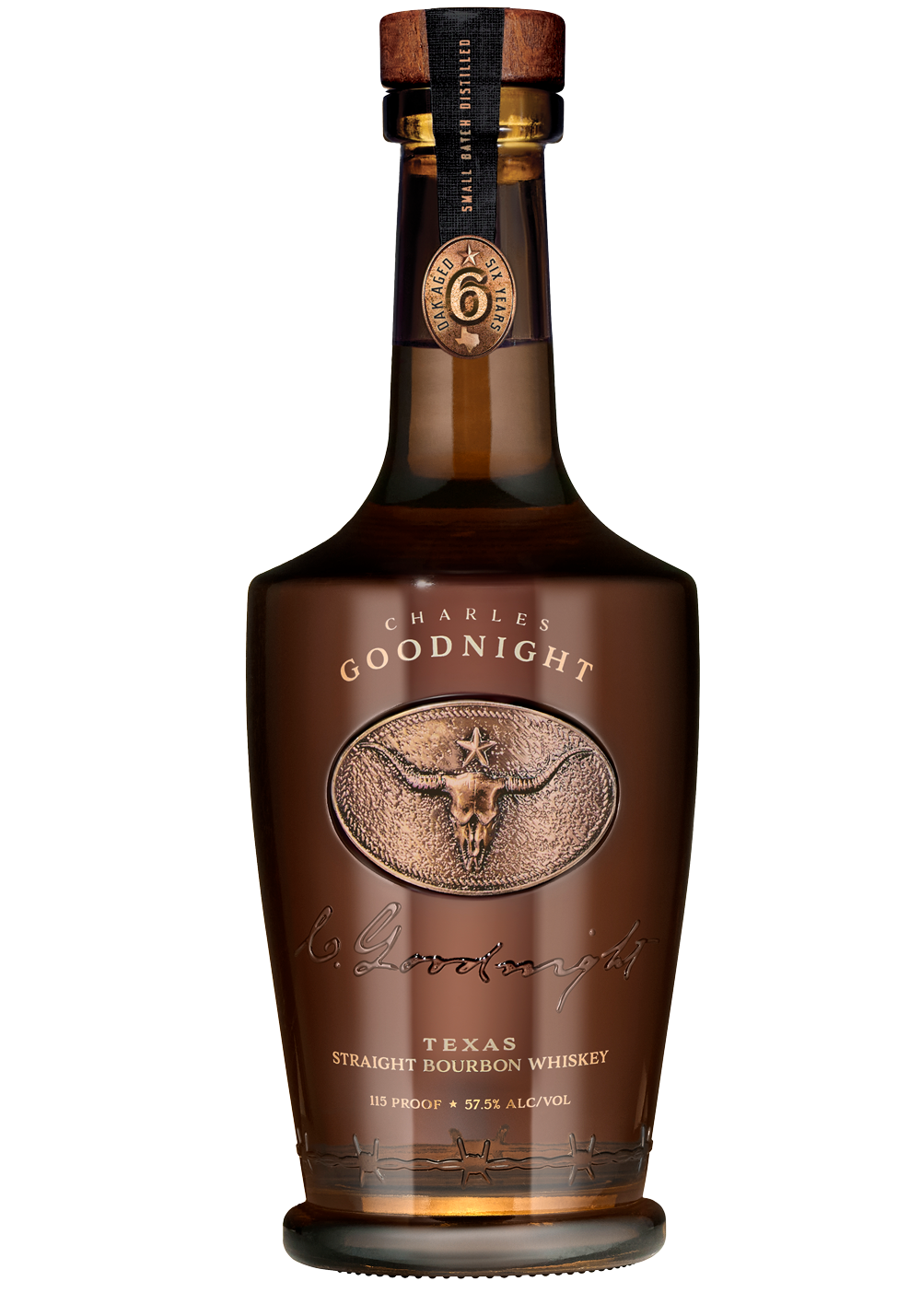 Charles Goodnight 115 Proof 6 Year Small Batch Straight Bourbon Whiskey