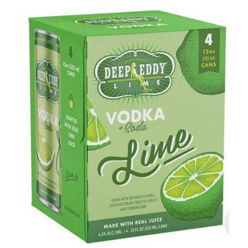 Deep Eddy Lime Vodka & Soda 4pk