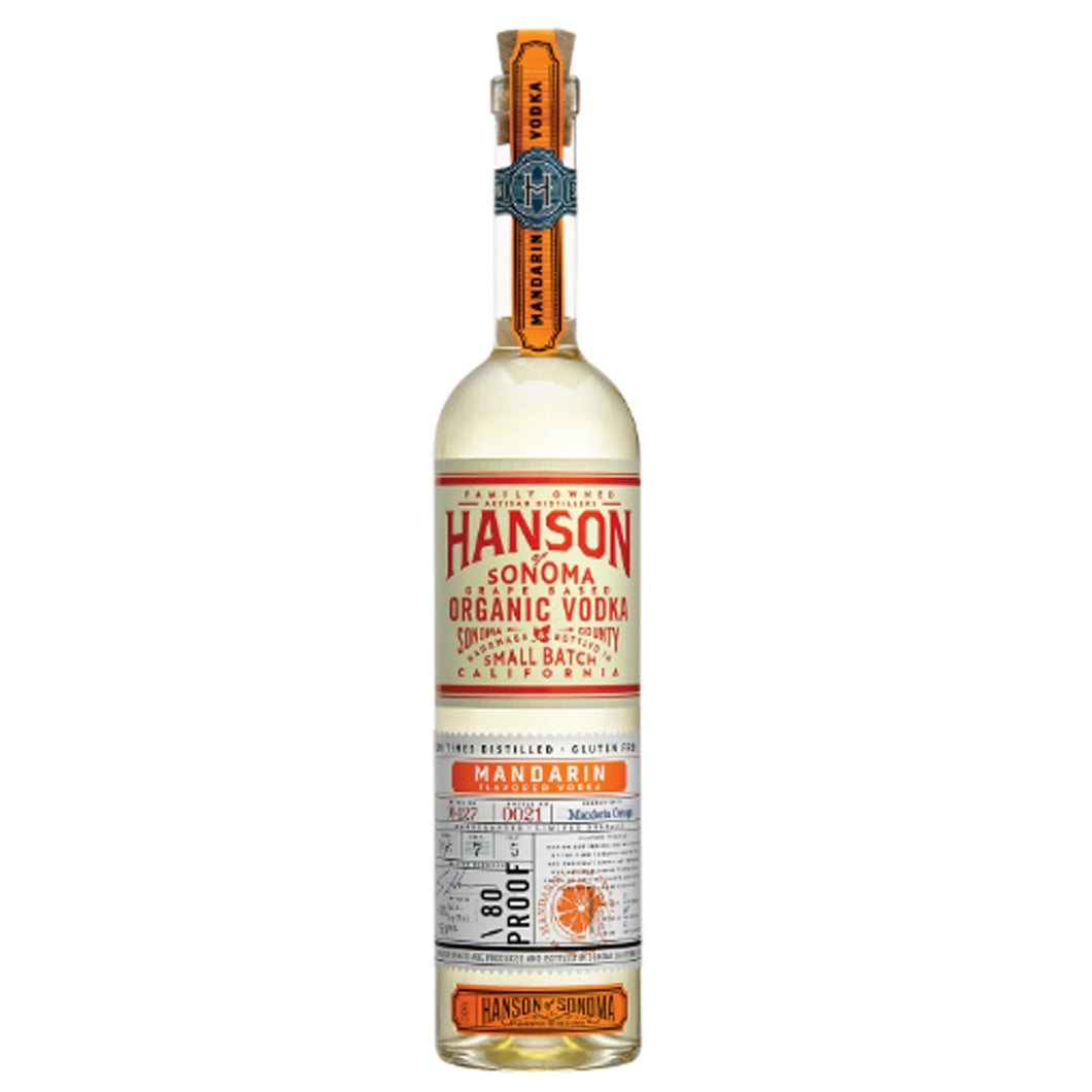 Hanson of Sonoma Mandarin Organic Vodka Sonoma County