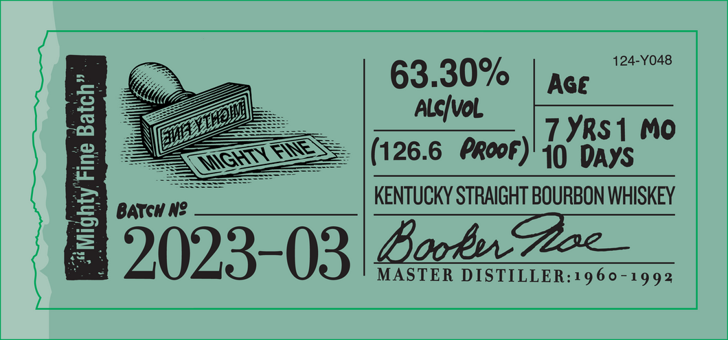 Booker's Batch 2023-03 'Mighty Fine Batch' Kentucky Straight Bourbon Whiskey