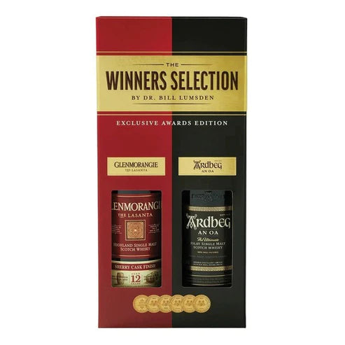 The Winners Selection Glenmorangie 12 Year Old 'The Lasanta' & Ardbeg 'An Oa' Single Malt Scotch Whisky Gift Set