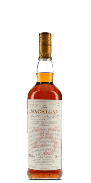 The Macallan Anniversary Malt 25 Year Old Single Malt Scotch Whisky

Speyside