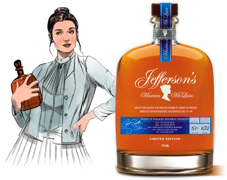 Jefferson's 'Marian McLain' Limited Edition Straight Bourbon Whiskey