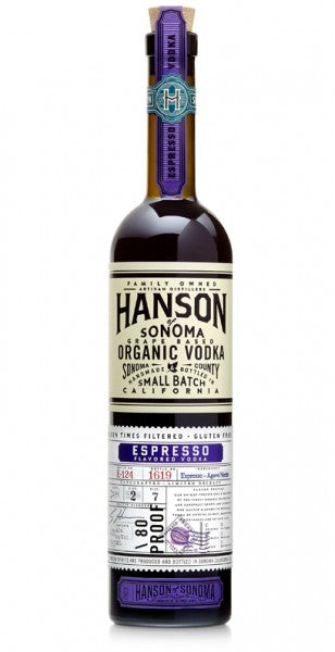 Hanson of Sonoma Espresso Organic Vodka Sonoma County