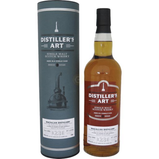 Langside Distillers 'Distiller's Art' Macallan 23 Year Old Single Malt Scotch Whisky Speyside