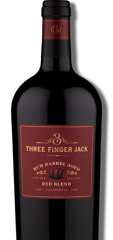 Three Finger Jack Rum Barrel Aged Red Blend Lodi