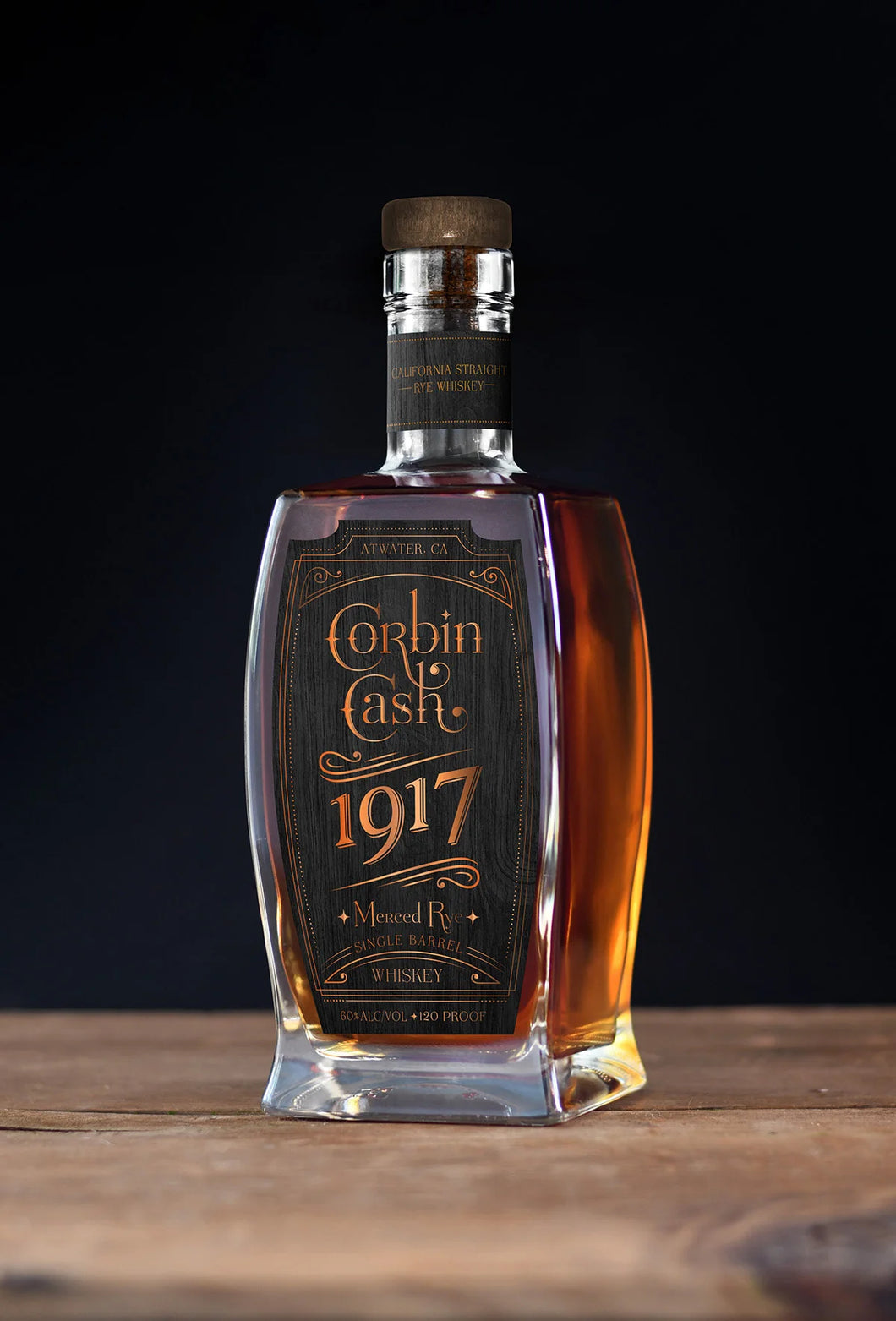 Corbin Cash 1917 Merced Rye Whiskey