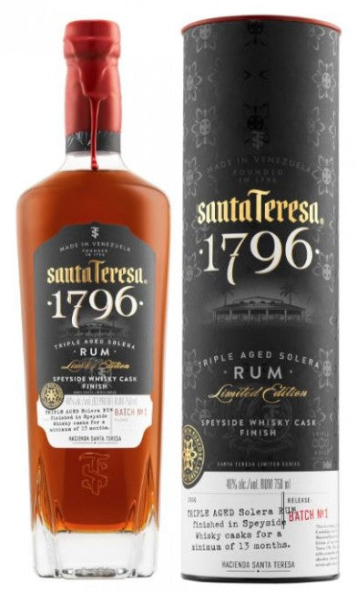 Santa Teresa 1796 Limited Edition Speyside Whisky Cask Finish Triple Aged Solera Rum