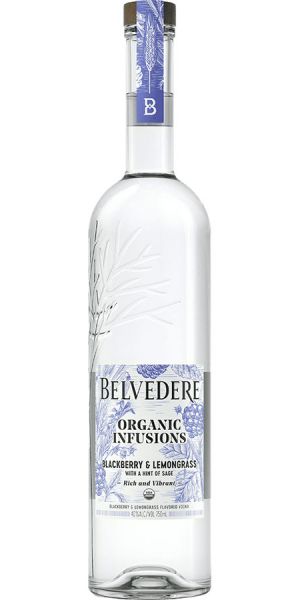 Belvedere Organic Infusions Blackberry & Lemongrass Vodka, Poland