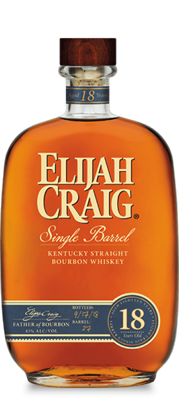 Elijah Craig 18 Year Old Single Barrel Straight Bourbon Whiskey Kentucky [Limit 1]